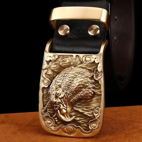 Men’s Retro Brass Belt Buckle GTB3064