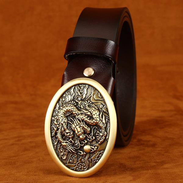 Men’s Retro Brass Belt Buckle GTB3065