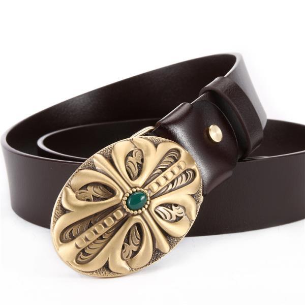 Men’s Retro Brass Belt Buckle GTB3071