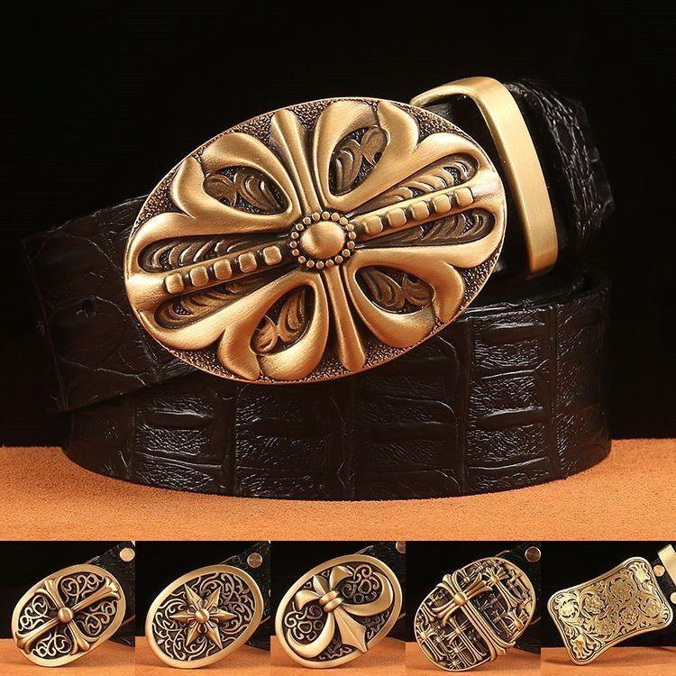 Men’s Retro Brass Belt Buckle GTB3072