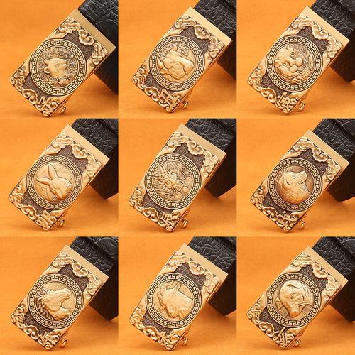 Men’s Retro Brass Belt Buckle GTB3077
