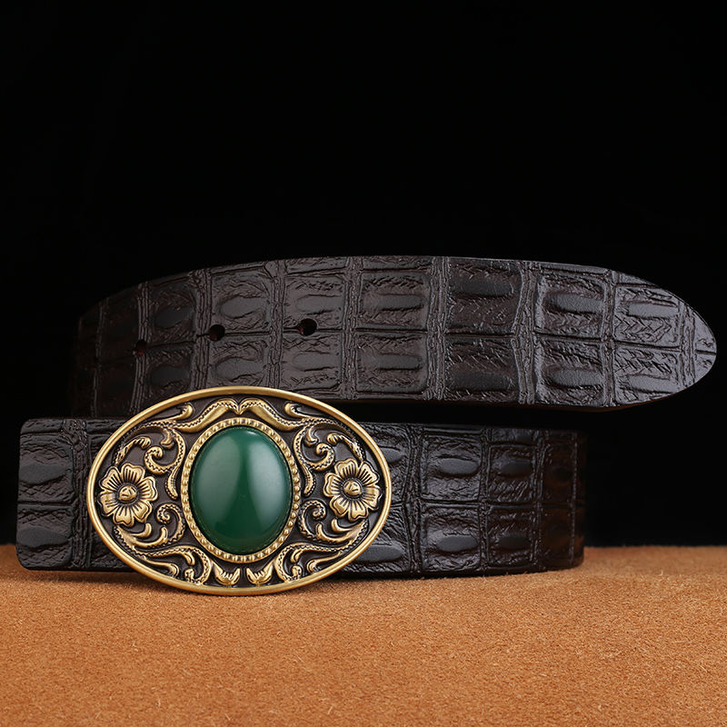 Men’s Retro Brass Belt Buckle GTB3083