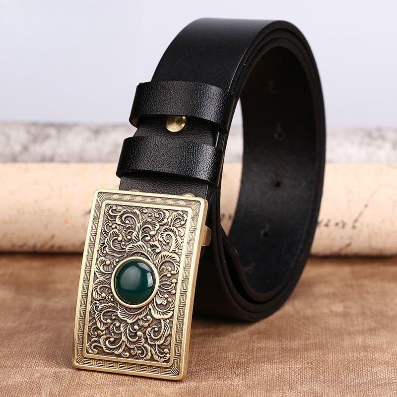Men’s Retro Brass Belt Buckle GTB3084