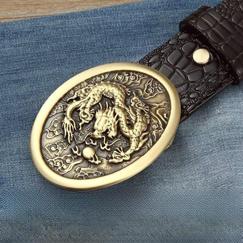 Men’s Retro Brass Belt Buckle GTB3086