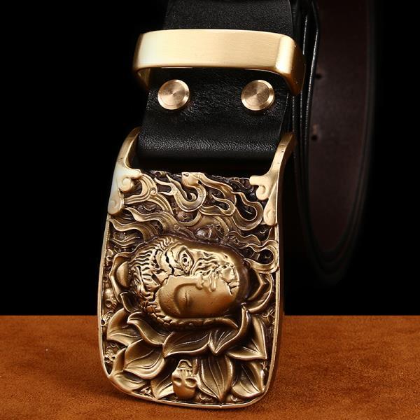 Men’s Retro Brass Belt Buckle GTB3089
