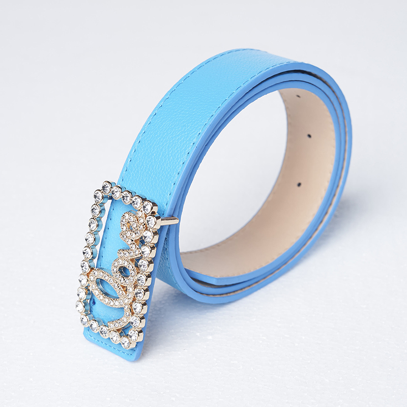 Heart Rhinestone Buckle Belt